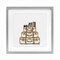 Stupell Industries Cream Luggage Stack Framed Print Under Glass, design by Amanda Greenwood
